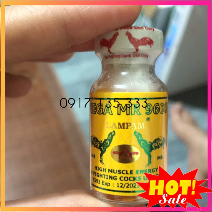 Thuốc Công Kích Lực, Tăng Bo, Lì Đòn MR 9600 Cho Gà Đá, Lọ 12 Viên