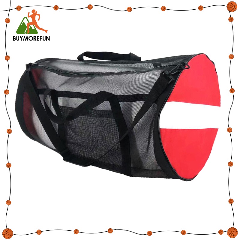 [BuyMoreFun] Lightweight Sports Mesh Duffel Bag Backpack for Scuba Diving Equipment