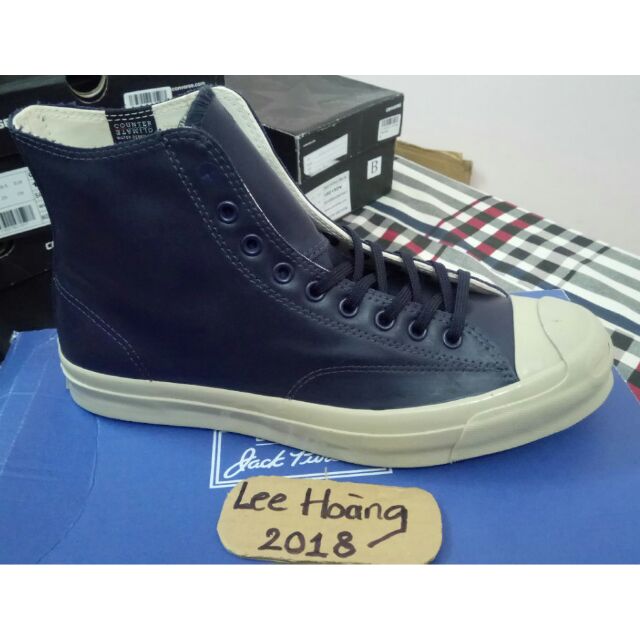 Giày converse Jackpurcell cổ cao cực chất chính hãng size 40.5 41 42