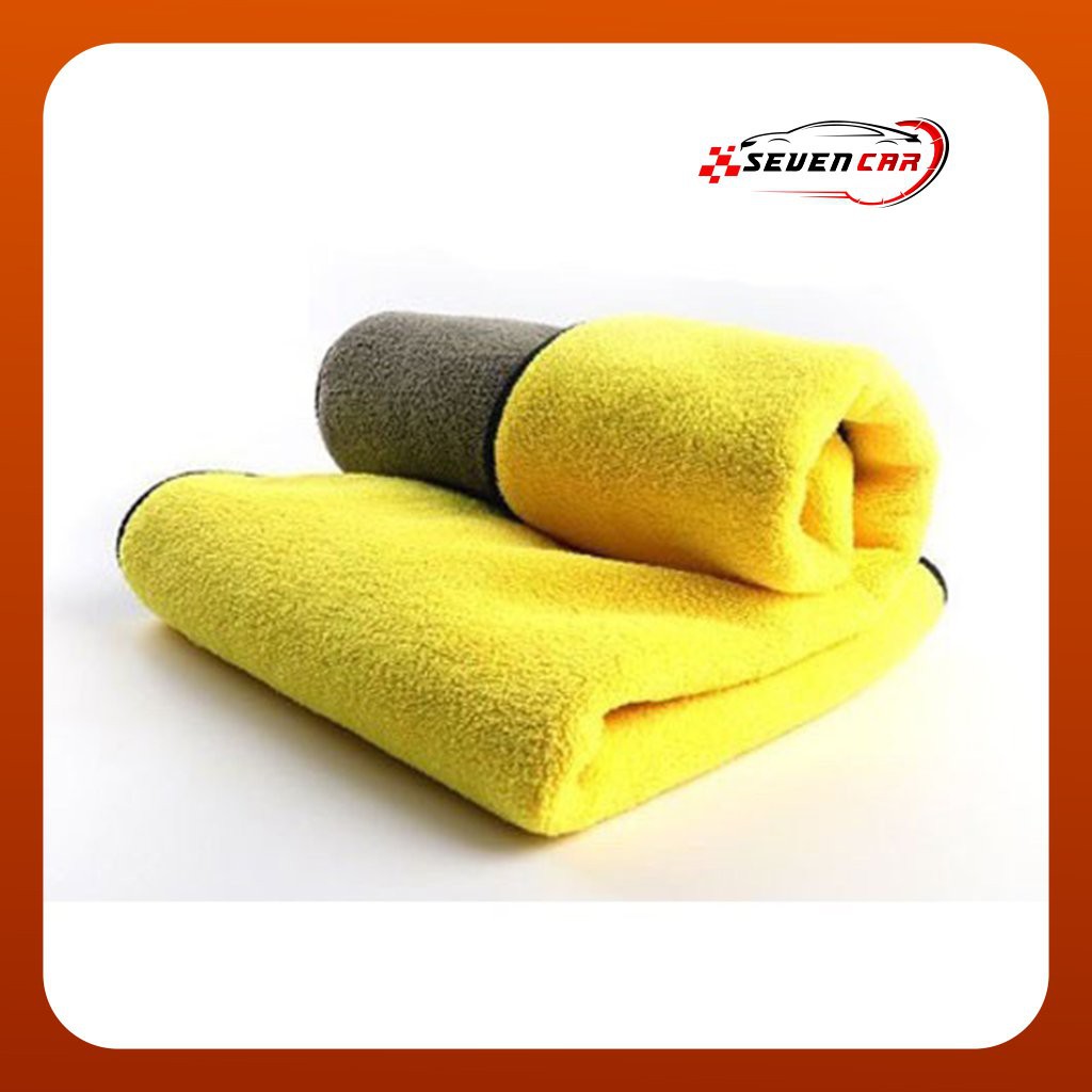 Khăn lau đa năng xe oto, văn phòng, gia đình 2 lớp cao cấp siêu thấm hút microfibre không rụng lông - SEVEN.CAR