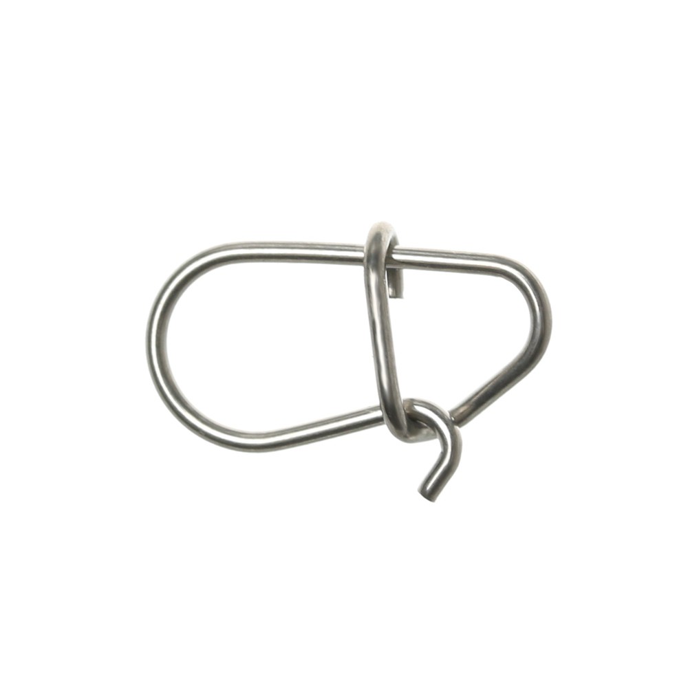 Bộ 100 Móc Khóa Hình Oval Bằng Thép Không Gỉ Bền Bỉ Chất Lượng Cao Cho Câu Cá