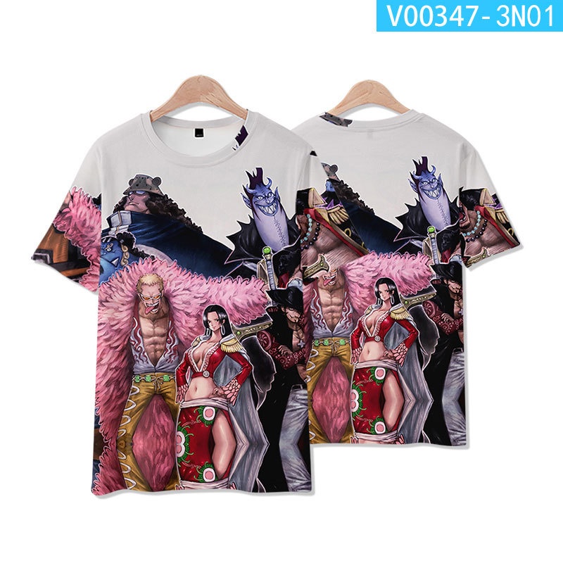 Áo Thun Ngắn Tay In Hình Nhân Vật Anime One Piece Cá Tính Cho Nam