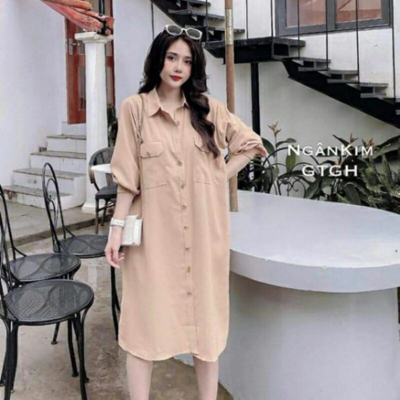 VÁY BẦU CÔNG SỞ CHẤT ĐŨI KẾT HỢP SAU SINH