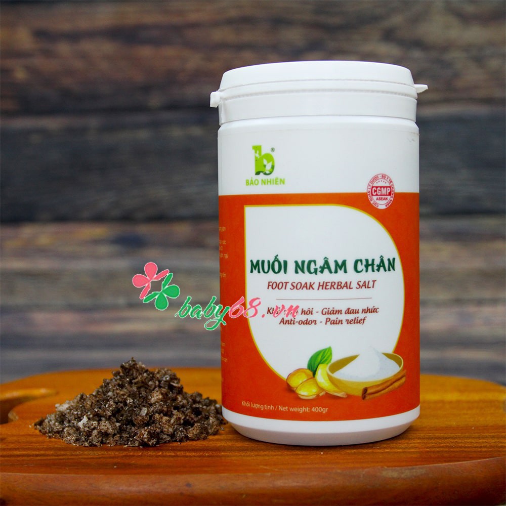 Muối ngâm chân Bảo Nhiên hộp 350gr