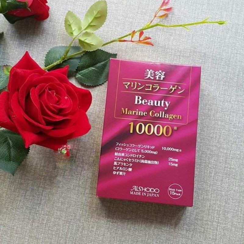 [Mới] Bột Collagen Beauty Marine 10.000mg Nhật Bản chính hãng - Hộp 15 gói - Trẻ đẹp chỉ sau 14ngày