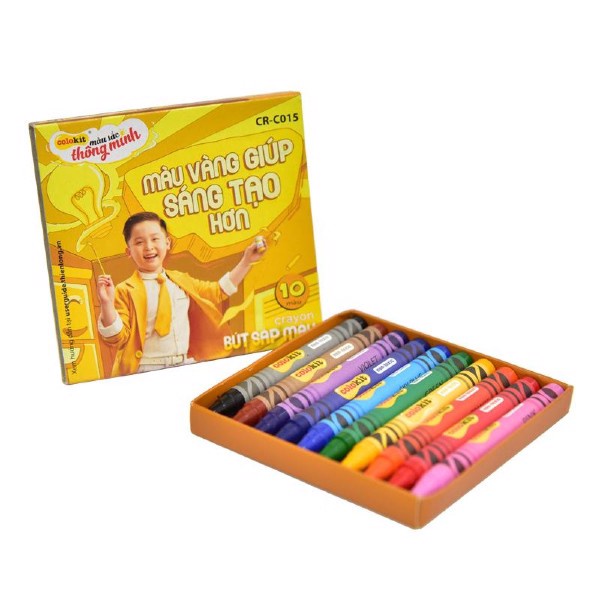 Hộp sáp màu Thiên Long 10 màu Colokit CRC015