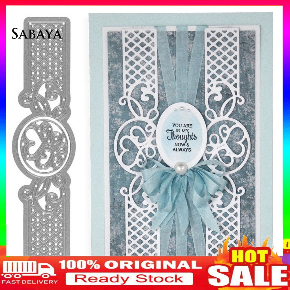 Khuôn Cắt Giấy Làm Từ Kim Loại Hình Hoa Cách Điệu Trang Trí Scrapbook