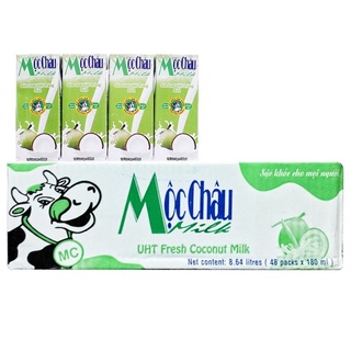 Thùng 48 hộp sữa tươi mộc châu vị dừa 180ml