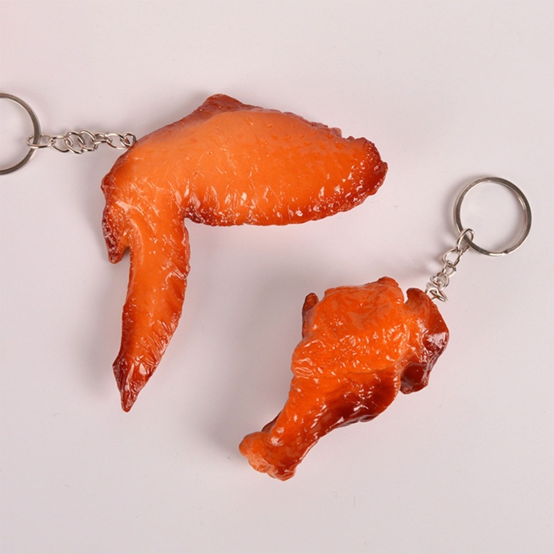 Flgo Vòng cổ Unisex Mặt Hình Gà Rán 3D Vui Nhộn Làm Quà Tặng Sinh Nhật