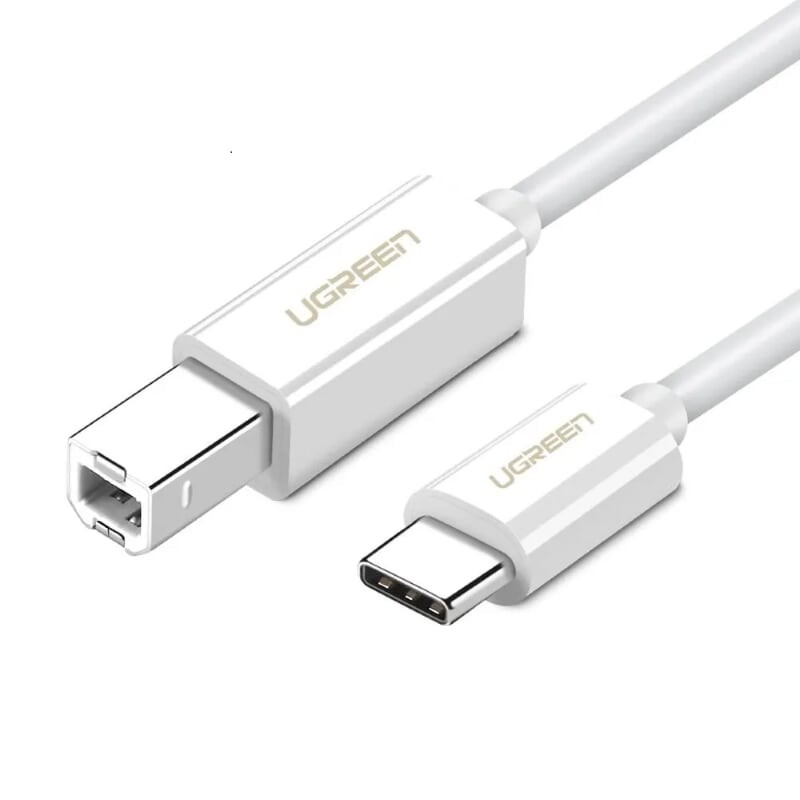 Ugreen 40560 1m màu trắng cáp USB Type C ra cổng máy in USB 2.0 Type B tốc độ cao Us241