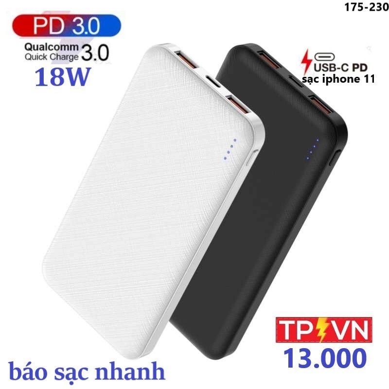 Pin dự phòng áo sưởi ấm KENKO TPVN 13000mah sạc nhanh có màn hình led báo dung lượng