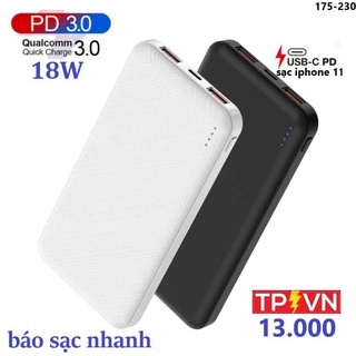 Pin dự phòng áo sưởi ấm TPVN 13000mah sạc nhanh có màn hình led báo dung lượng