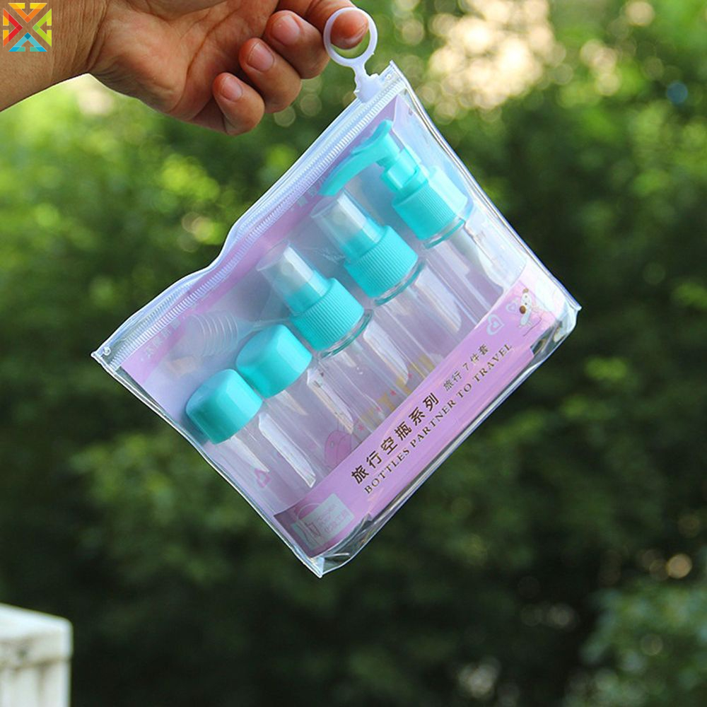 Bộ 7 Lọ Chiết Mỹ Phẩm Du Lịch Tiện Lợi
