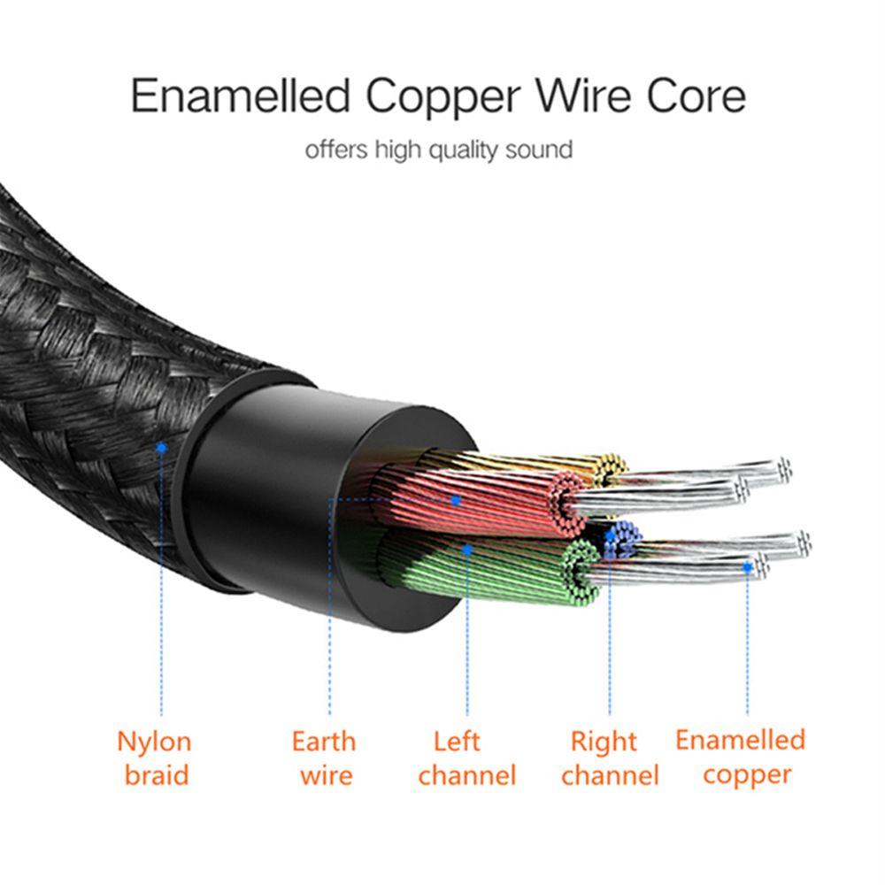 Dây Cáp Âm Thanh Nối Dài Jack 3.5mm Màu Đen