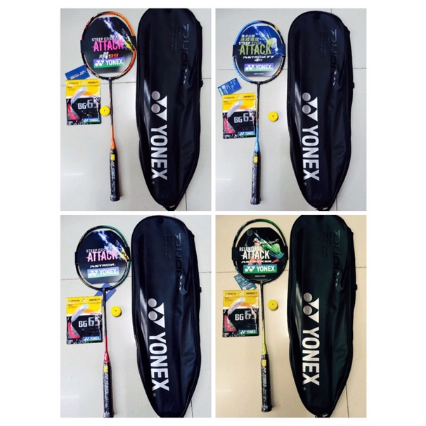 Vợt cầu lông khung carbon yonex ASTROX 77 88 99 cao cấp( Tặng dây đan và cuốn cán vợt) lực căng tối đa 11.5kg
