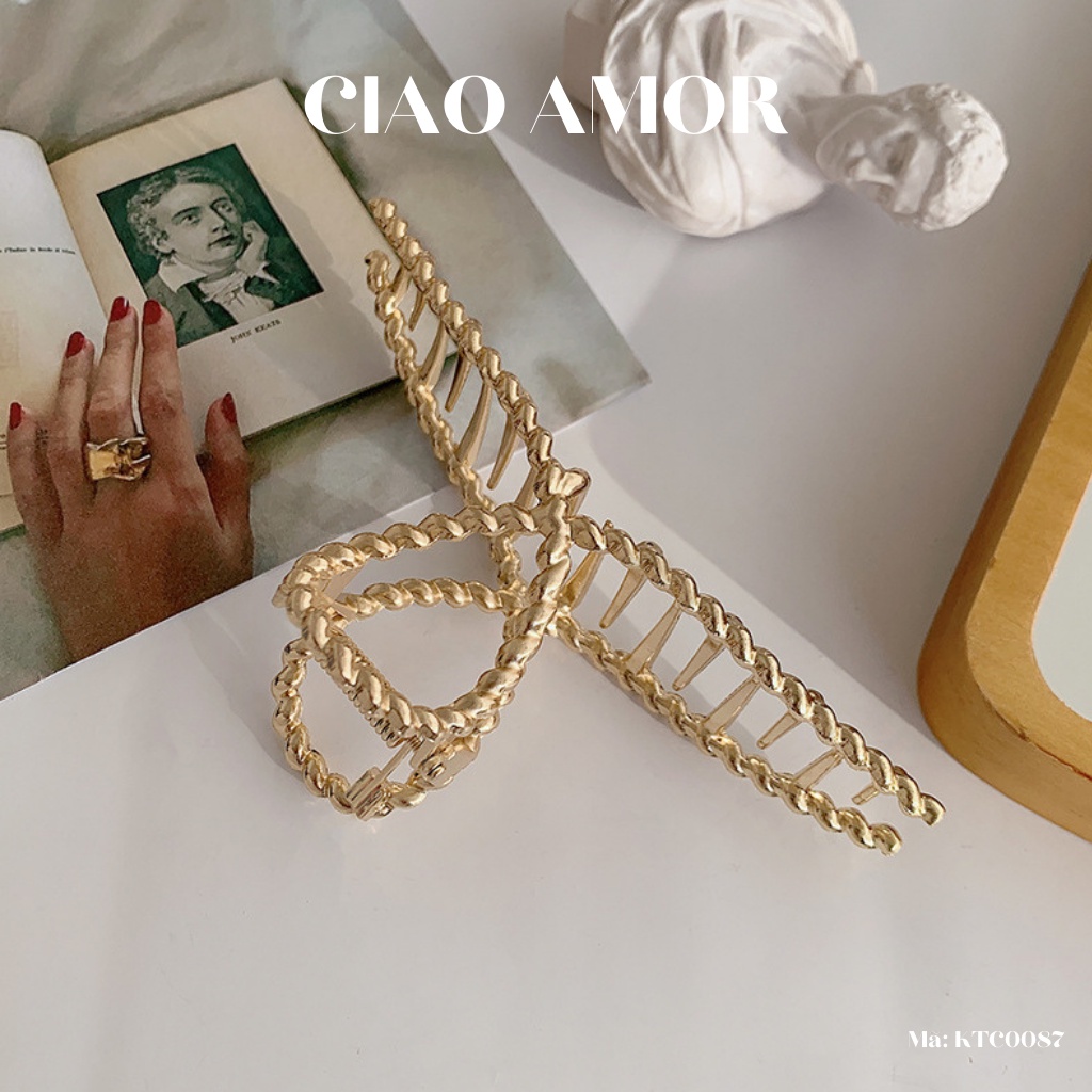 Kẹp tóc càng cua, Kẹp tóc nữ đơn giản hottrend Phụ kiện tóc Ciao Amor - KTC0087