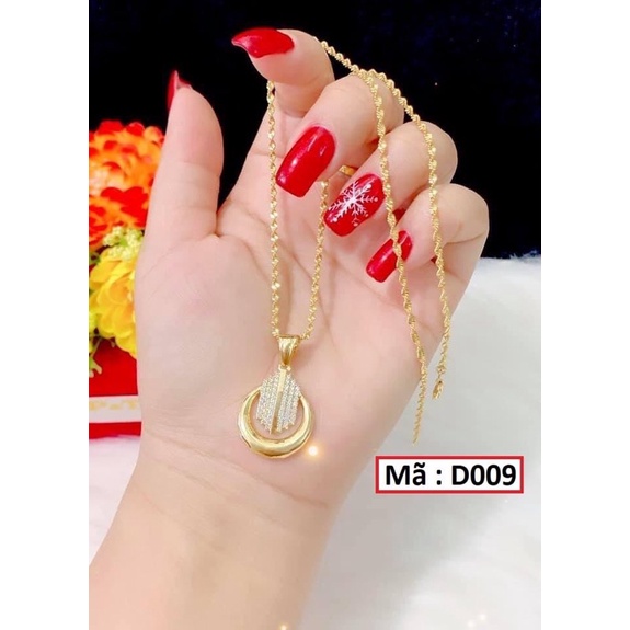 dây chuyền mạ vàng kèm mặt