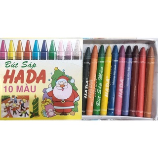 Bút chì màu sáp Hada - 10 màu