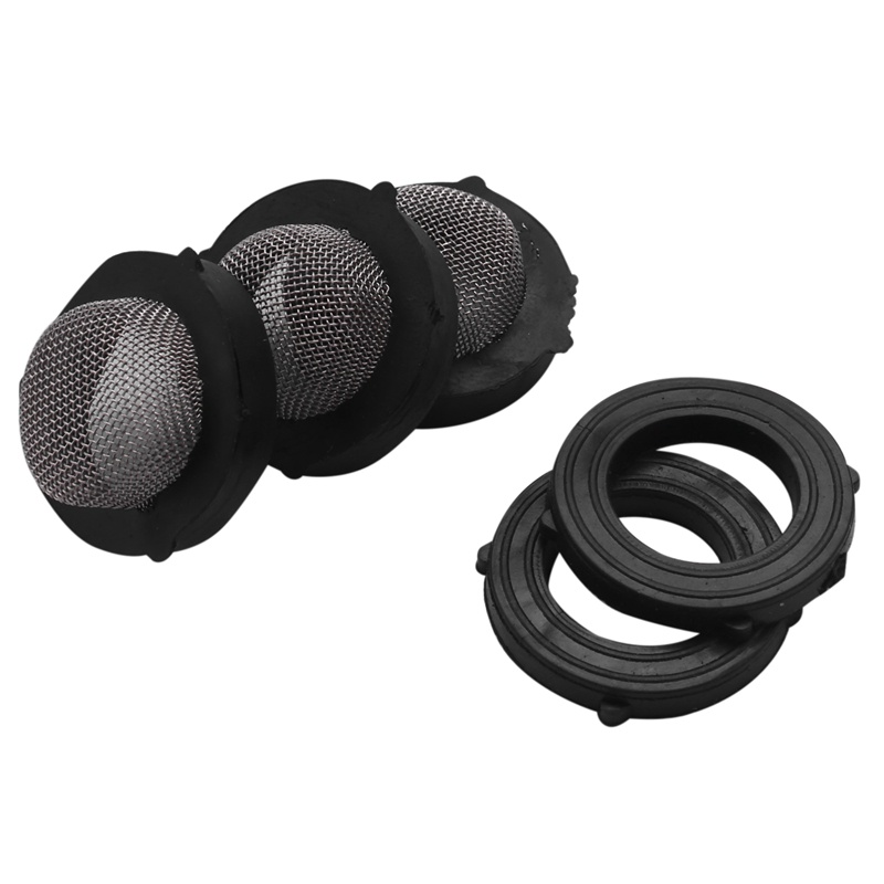 Bộ Lọc Áp Suất Phun Tưới Vườn Ngoài Trời Kèm 100 Vòng Lọc + Thêm 100Mesh 3 Vòng O-Ring 2 Ống