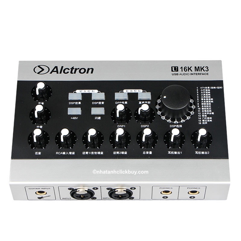 Sound Card Alctron U16K MK3 Tặng Kèm Dây Kết Nối , Chuyên Thu Âm Livestream , Hát Karaoke Chuyên Nghiệp , Âm Thanh Hay