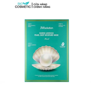 Combo 10 Mặt nạ JMSolution Marine Luminous Pearl Deep Moisture Mask Pearl chiết xuất ngọc trai 30ml x10