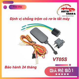 Thiết bị định vị trống trộm xe máy ô tô VT05S có rơ le tắt máy từ xa