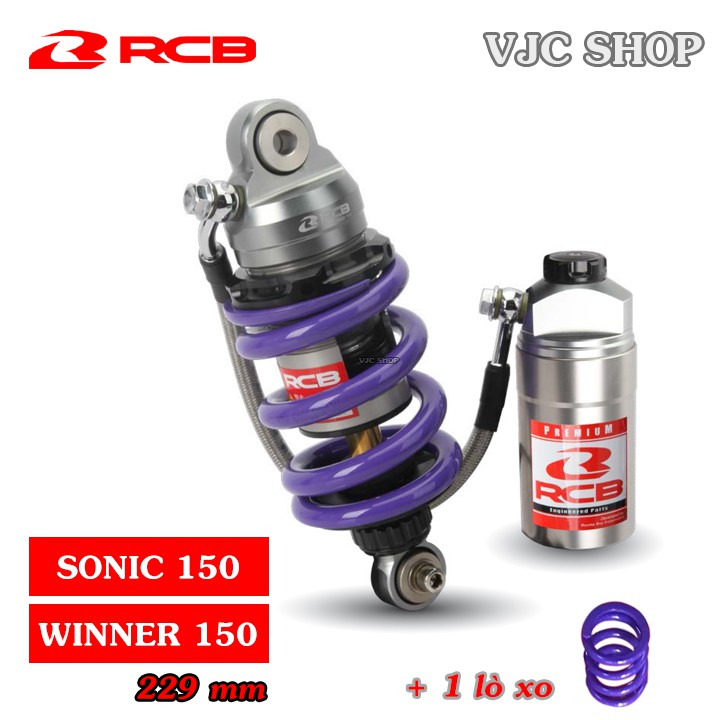 Phuộc MonoShock RCB DB2 PLUS Series 229mm cho Wiiner, Sonic
