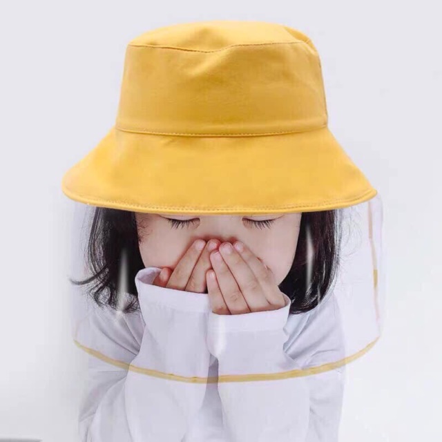 Mũ chống bụi | Mũ chống dịch kèm kính mica | kính bảo hộ, nhiều màu có sẵn