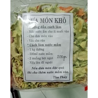 dưa món sấy khô 200gr