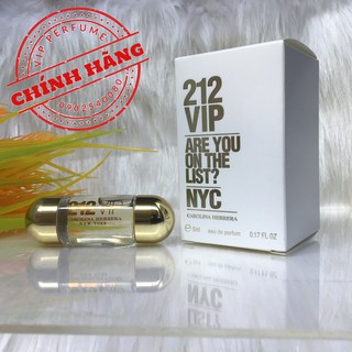 Nước hoa nữ chính hãng Carolina Herrera 212 VIP vàng EDP 5ml