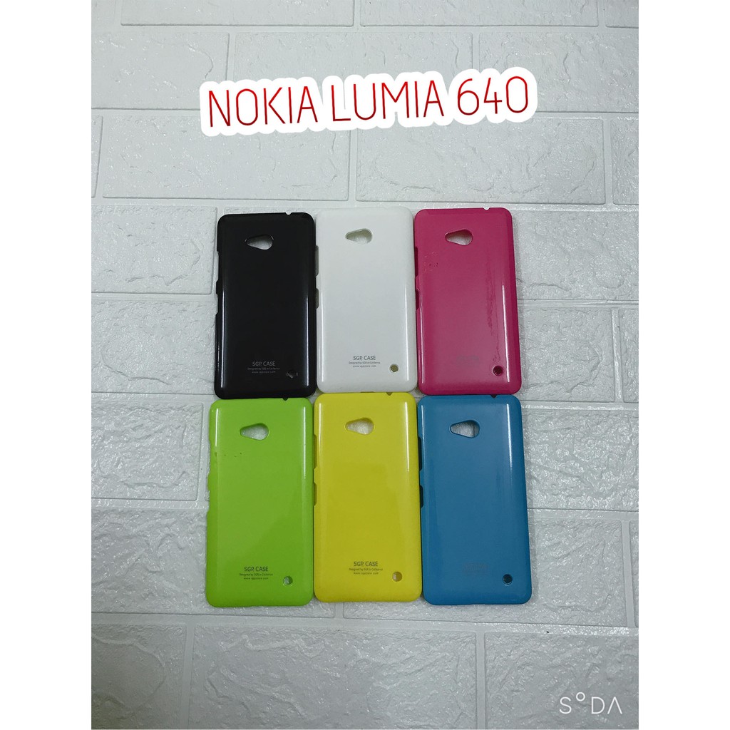 ( THANH LÝ) ỐP lưng SGP nhựa bóng Cho Lumia 640