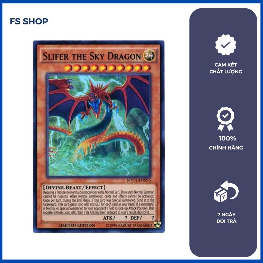 Thẻ bài yugioh chính hãng Thần Osiris-Slifer the Sky Dragon  - Ultra Rare