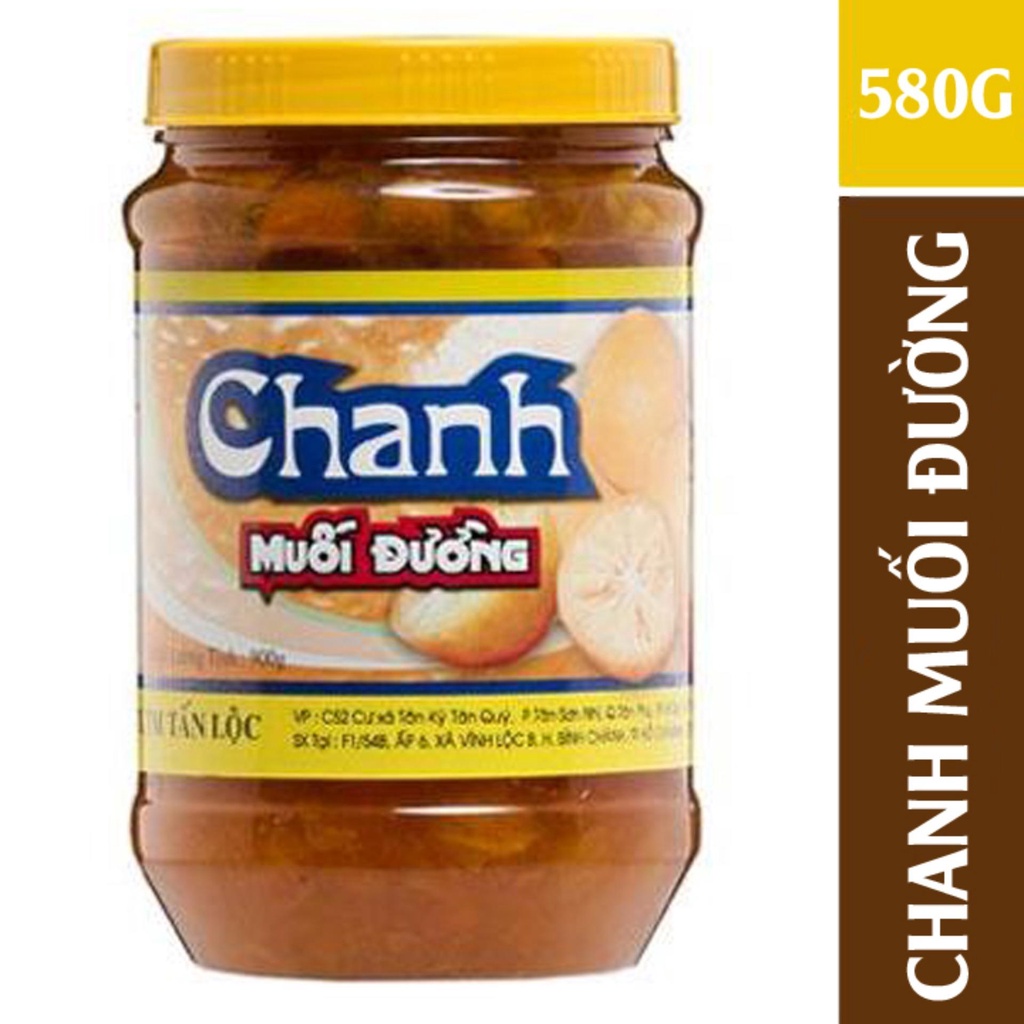 Chanh Muối Đường Tấn Lộc 580G hương vị thơm ngon, khó cưỡng