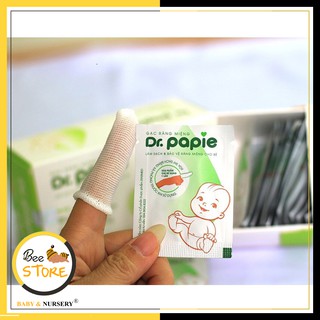 [HÀNG CHÍNH HÃNG] Gạc rơ lưỡi Dr.papie (Hộp 30 gói)- Sạch tưa lưỡi, nấm lưỡi Dùng sẵn