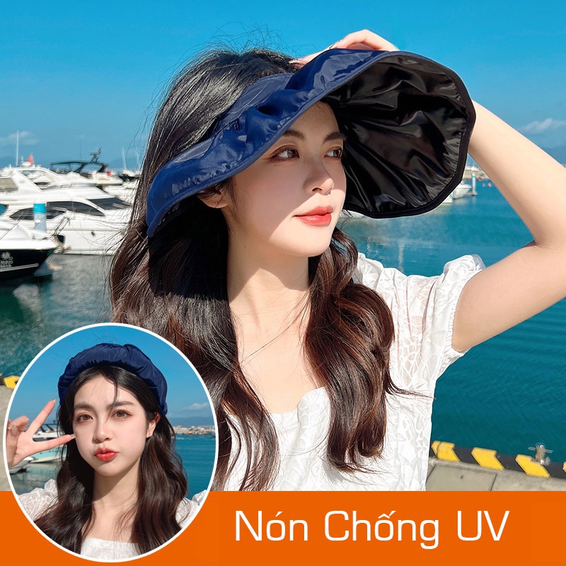 Mũ Hở Đầu Lót Vinyl Chống Tia UV 2 Kiểu Đội RQN2135