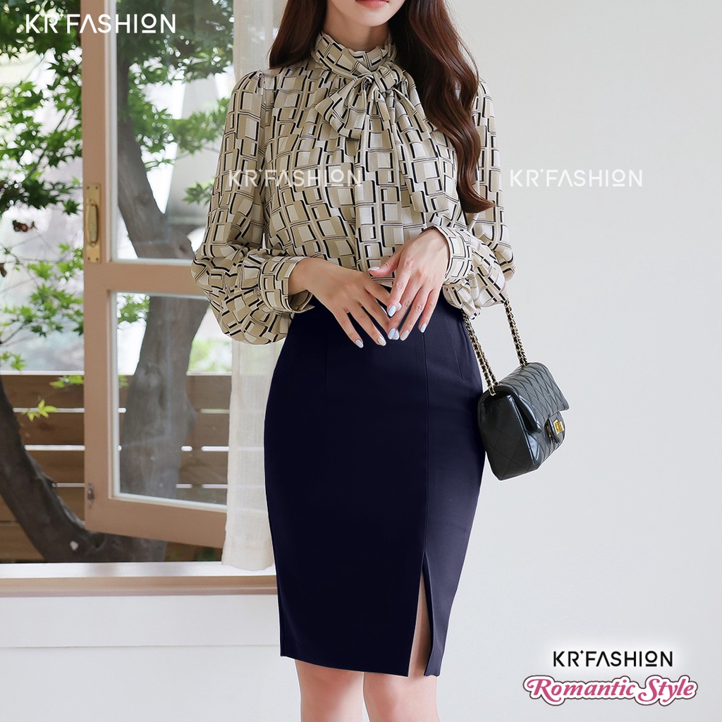 Chân váy công sở xẻ tà SK2401  style Hàn Quốc - KRFashion Cao cấp bút chì xẻ đẹp thanh lịch | BigBuy360 - bigbuy360.vn