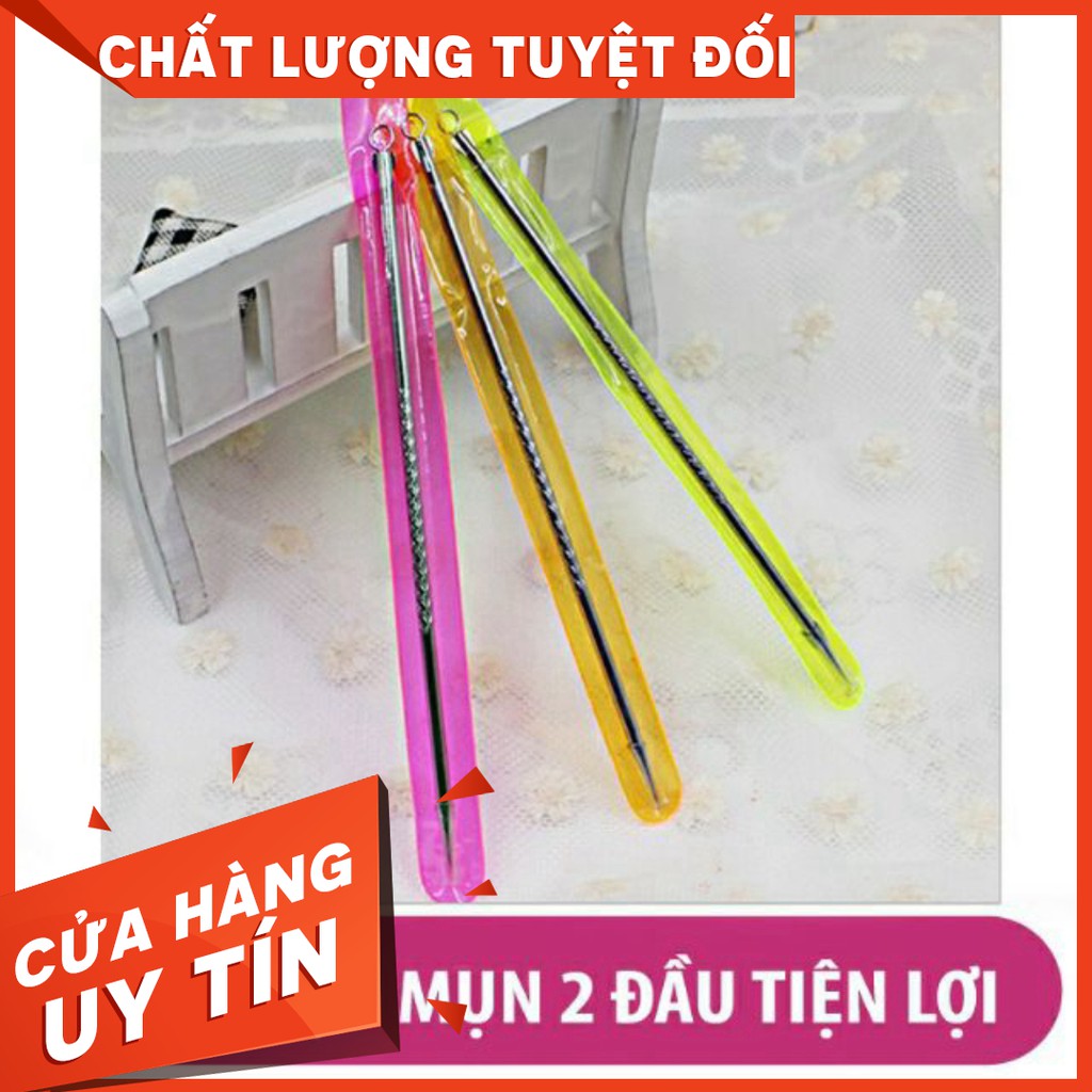 GIÁ TỐT 1 que nặn mụn 2 đầu giá sỉ cho Spa, thẩm mỹ viện