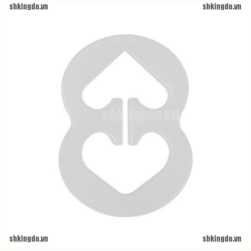 Set 9 Móc Gài Dây Áo Ngực Hình Tam Giác / Tròn / Elip  Chất Liệu Silicon Tiện Dụng