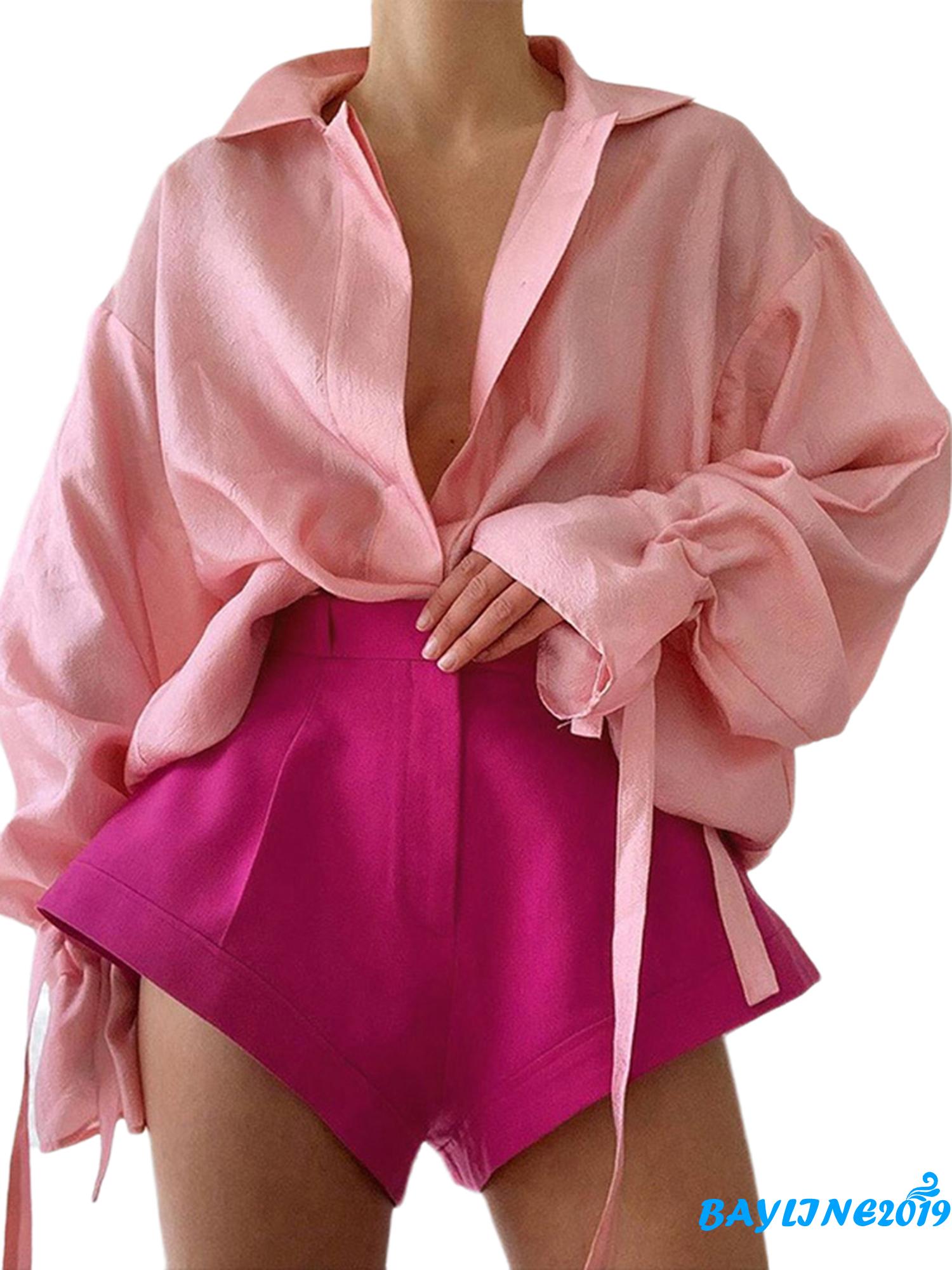 Quần Short Nữ Lưng Cao Ống Rộng Cá Tính | BigBuy360 - bigbuy360.vn