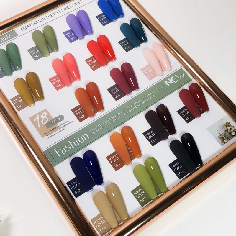 Set sơn Gel 18 màu siêu đẹp VANDONNIE