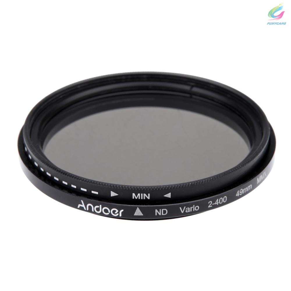 Mới Kính Lọc Máy Ảnh Dslr Andoer 49mm Nd2 - Nd400