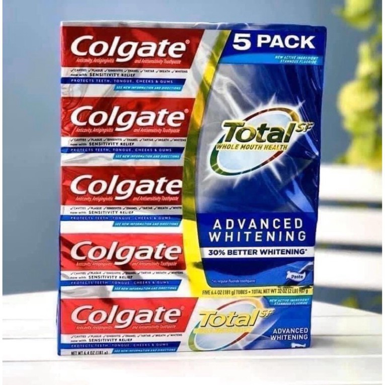 [Hàng Mỹ ] Kem đánh răng Colgate siêu trắng 181gram