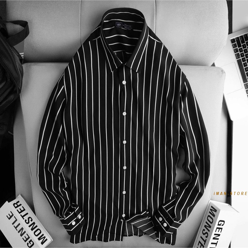 Áo Sơ Mi Nam Kẻ Sọc Dài Tay, Áo Sơ Mi Nam Công Sở Mền Mịn, Bền Đẹp, Thời Trang Cao Cấp | BigBuy360 - bigbuy360.vn