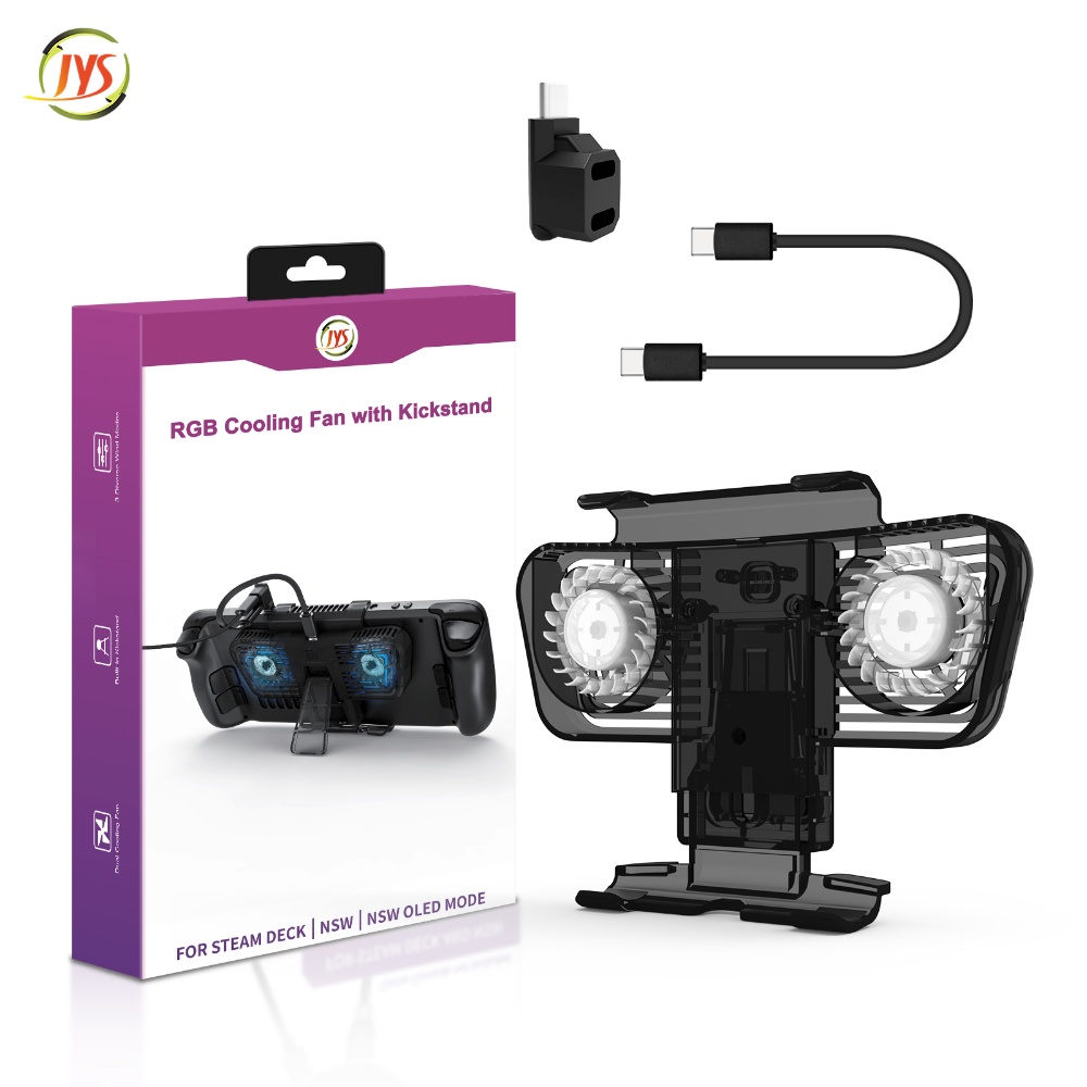 Quạt Hơi Nước Làm Mát Với Giá Đỡ Tương Thích Với Nintendo Switch &amp; Switch Oled Host Với Bộ Chuyển Đổi Cổng C Kép