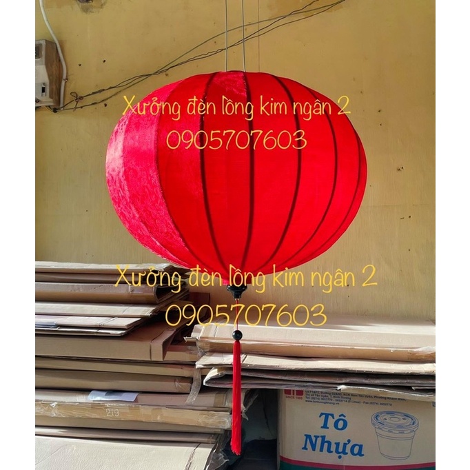 Đèn lồng hội an lụa size lớn trang trí nhà cửa treo tết