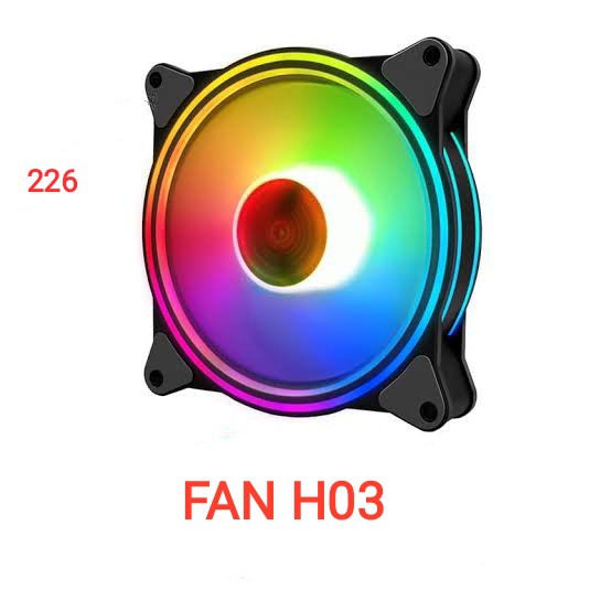 Fan Case Led (Xả Kho) Quạt case H03 có đèn led giá rẻ