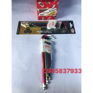 Bộ lục giác Nhật màu sắc 9 chiếc đầu bi 1.5-10 mm TLC-S9N Eight tại Máy cầm tay NTT bảo hành dài hạn dễ sử dụng