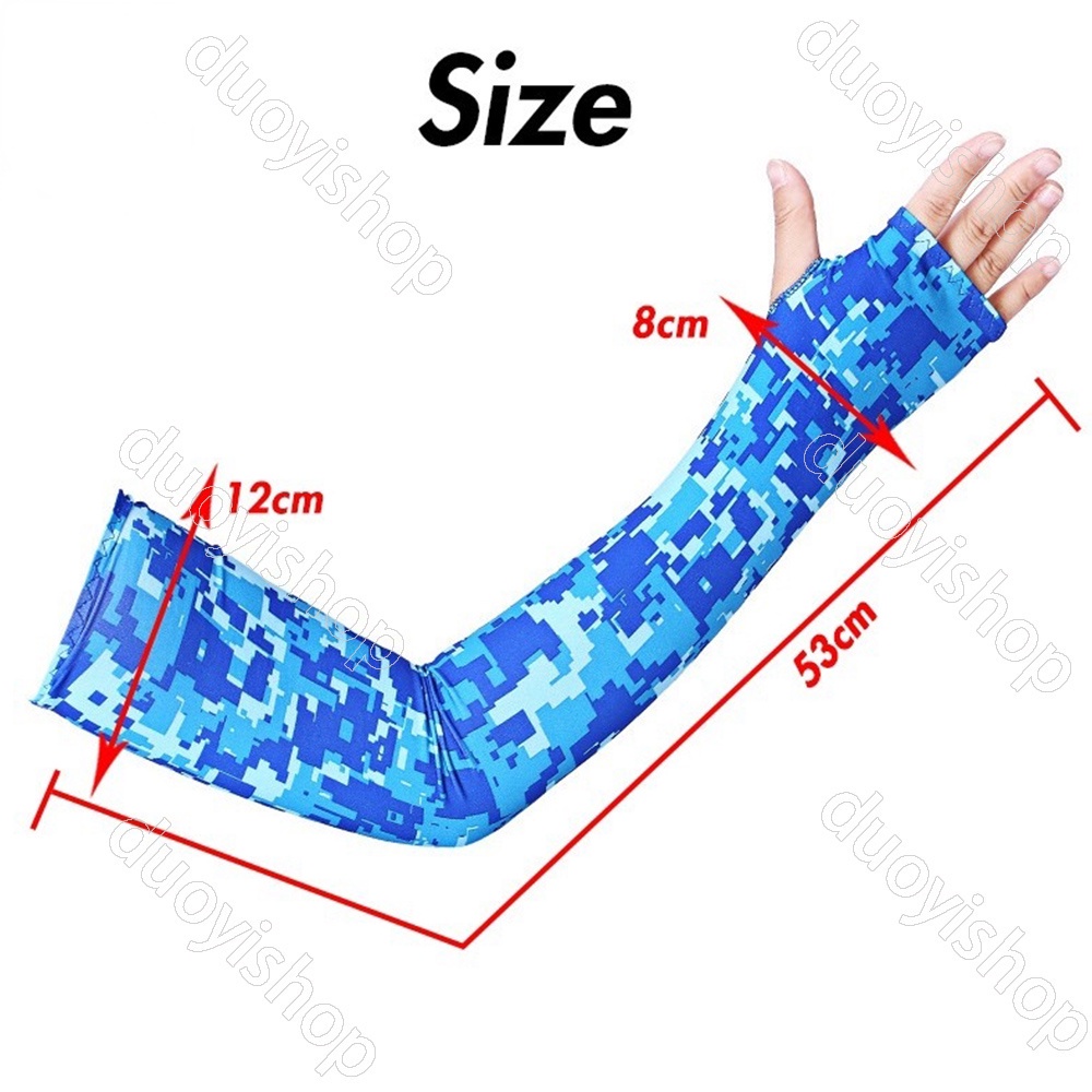 Ống Tay Áo + Khăn Bandana Họa Tiết Rằn Ri Quân Đội Chống Bụi Chống Tia UV Cho Hoạt Động Thể Thao Ngoài Trời