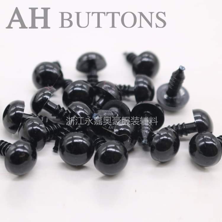 mắt thú xoắn ốc đen nhiều size