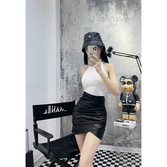 ÁO BA LỖ TĂM CỔ CAO, ÁO SÁT NÁCH DÁNG ÔM KHOÉT MS90167